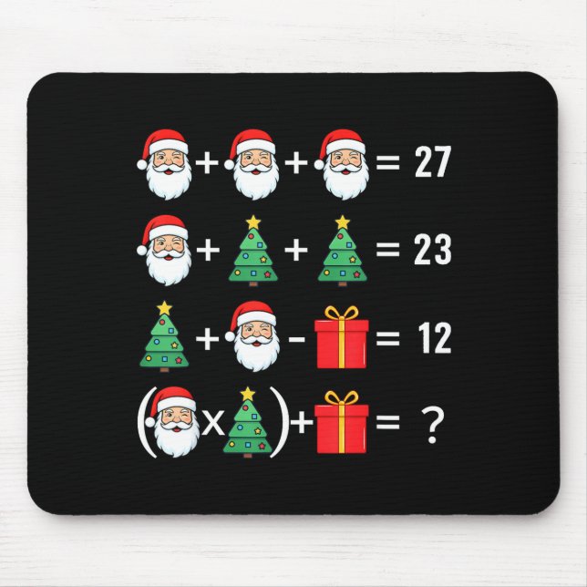 Funny 67 Santa Tree Math Teacher Christmas Xmas Hu Musmatta (Framsidan)