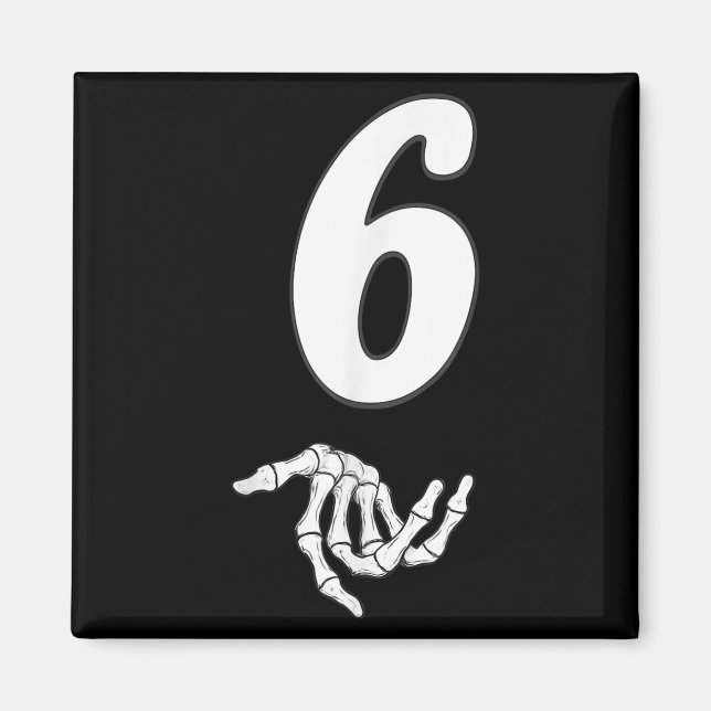 Funny 67 Sex Sju PM par matchande Halloween Magnet (Framsidan)