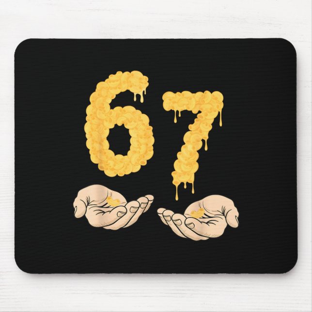 Funny 67 Six Seven Cheesy Mac &amp; Cheese 6 7 Kid Musmatta (Framsidan)