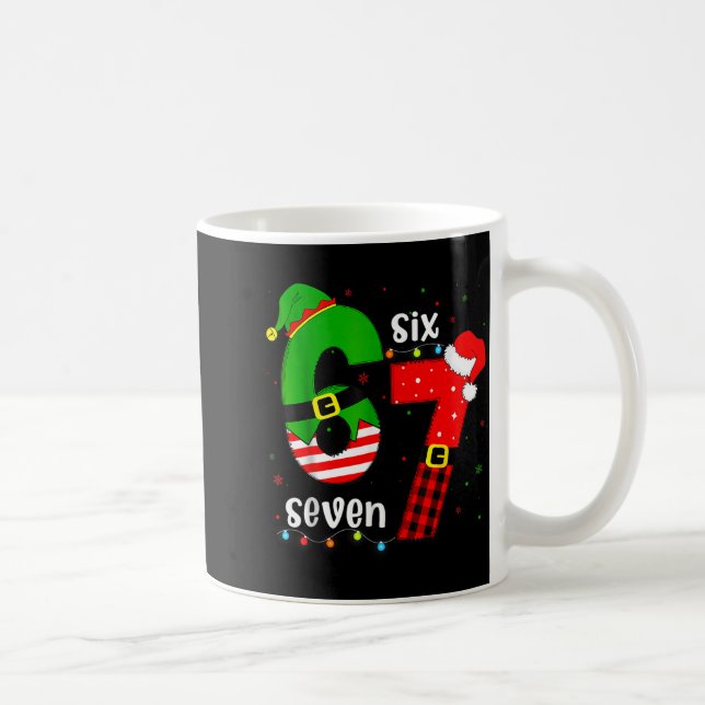 Funny 67 Six Seven Christmas Boys Girls Kids Teens Kaffemugg (Höger)