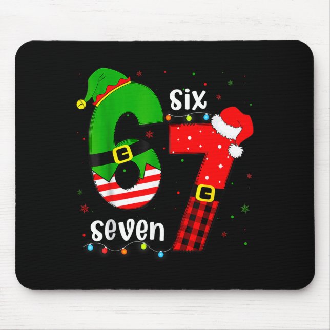 Funny 67 Six Seven Christmas Boys Girls Kids Teens Musmatta (Framsidan)