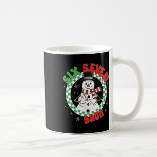 Funny 67 Six Seven Christmas Bruh Snowman Kids Boy Kaffemugg