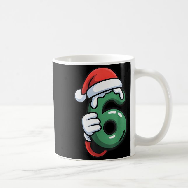 Funny 67 Six Seven Meme Couple Matching Christmas  Kaffemugg (Höger)