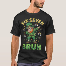 Funny 67 St Patricks Day Dabbing Leprechaun Six Se T Shirt