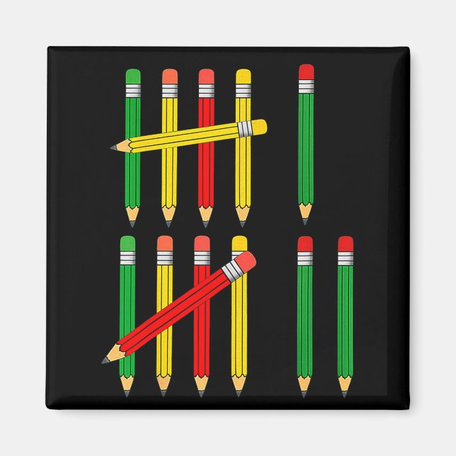 Funny 67 Tally Marks Math For Teachers Students Si Magnet (Framsidan)
