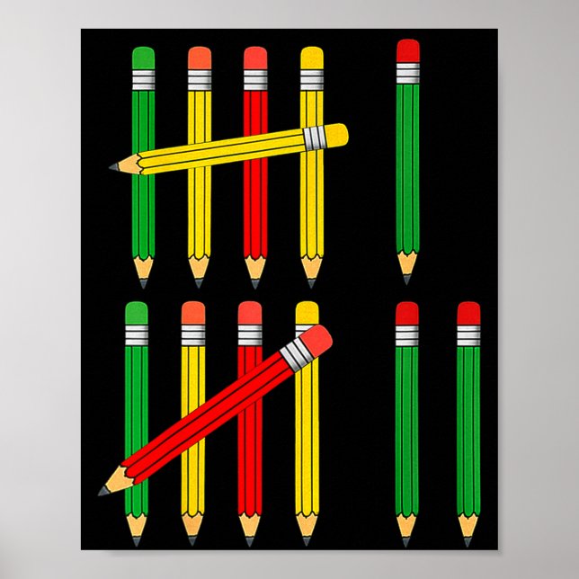 Funny 67 Tally Marks Math For Teachers Students Si Poster (Framsidan)