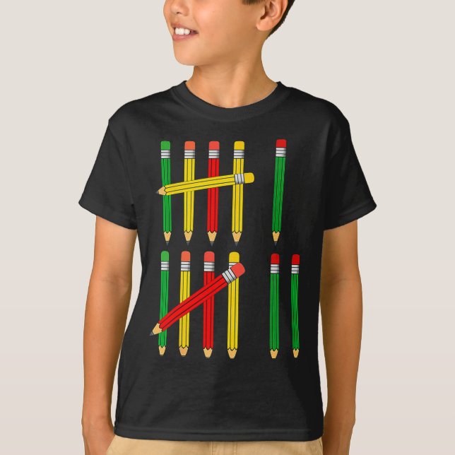 Funny 67 Tally Marks Math For Teachers Students Si T Shirt (Framsida)