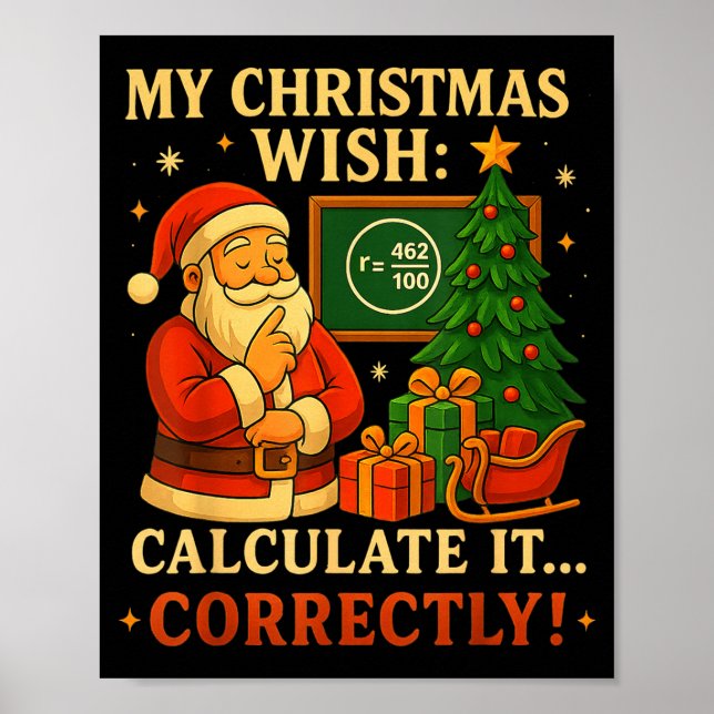 Funny 67 Tee Christmas Math 67 Meme – 6 7 Teacher  Poster (Framsidan)