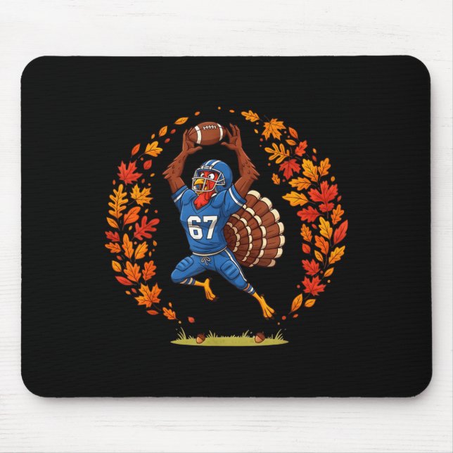 Funny 67 Thanksgiving Football Turkey Fall Srts Ga Musmatta (Framsidan)