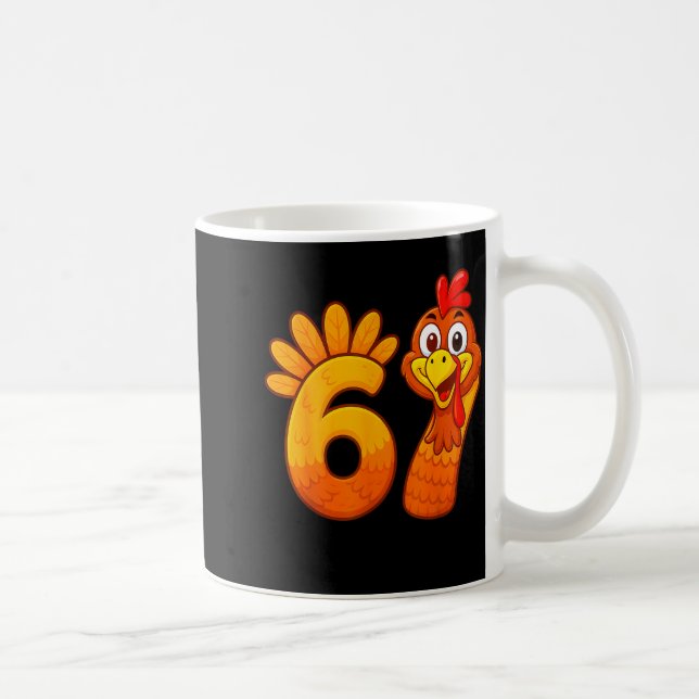Funny 67 Thanksgiving Meme Turkey Six Seven Costum Kaffemugg (Höger)