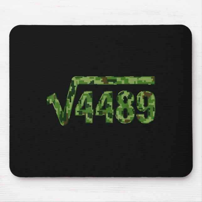 Funny 67 Trendy Square Root 4489 Camo Tee  Musmatta (Framsidan)