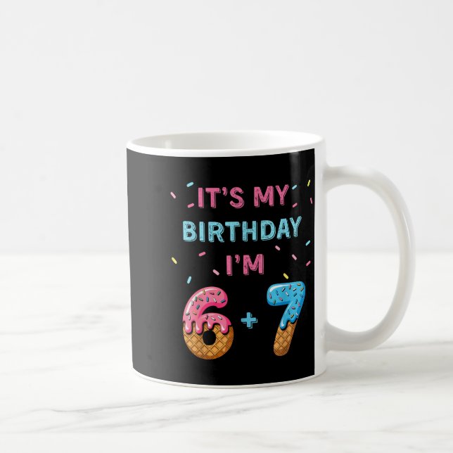 Funny 6 7 13th Birthday - 13th Birthday Six Seven  Kaffemugg (Höger)