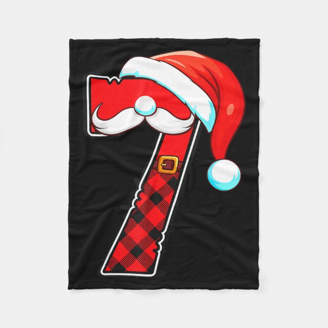 Funny 6 7 Couples Christmas Costume Matching Outfi Fleecefilt (Framsidan)