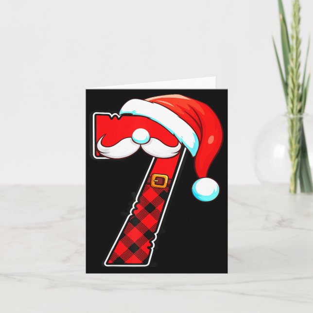 Funny 6 7 Couples Christmas Costume Matching Outfi Kort (Framsida)