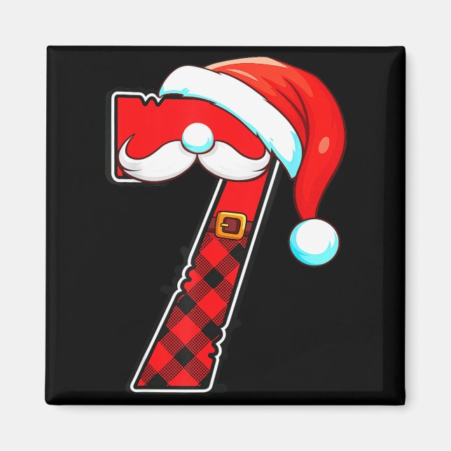 Funny 6 7 Couples Christmas Costume Matching Outfi Magnet (Framsidan)