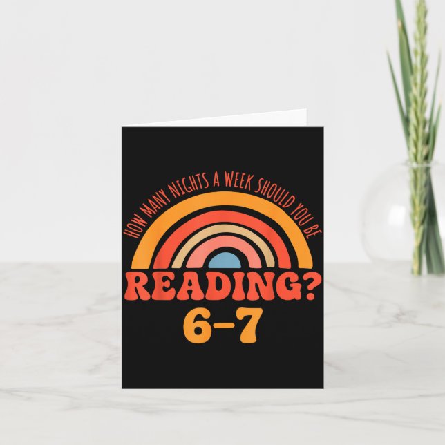 Funny 6-7 Englieacher 67 Meme Reading  Kort (Framsida)