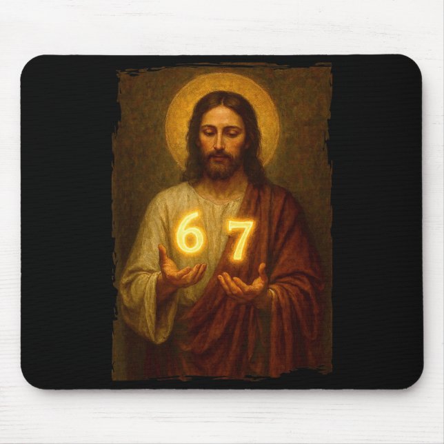 Funny 6 7 Jesus. Absurd Six Seven Meme, Weird Teen Musmatta (Framsidan)