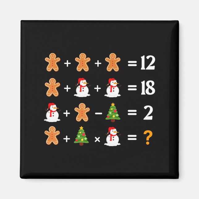 Funny 6 7 Meme Christmas Order Of Operations Math  Magnet (Framsidan)