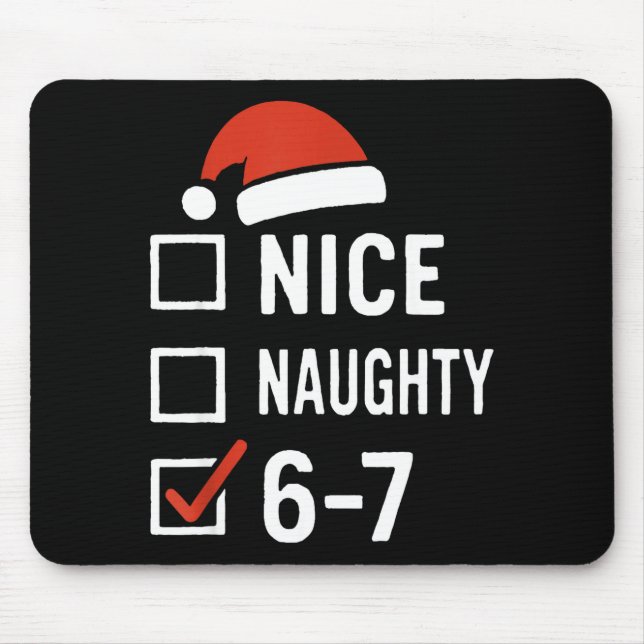 Funny 6-7 Meme Nice Naughty Christmas, Six Seven C Musmatta (Framsidan)