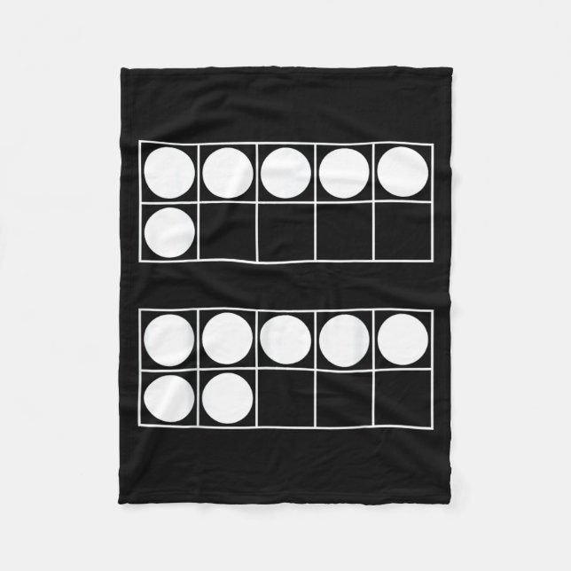 Funny 6 7 Number Math Teachers Students Six Seven  Fleecefilt (Framsidan)