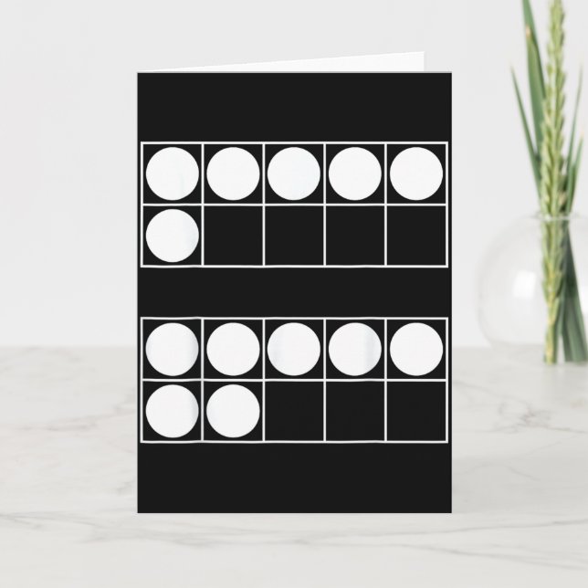 Funny 6 7 Number Math Teachers Students Six Seven  Kort (Framsida)