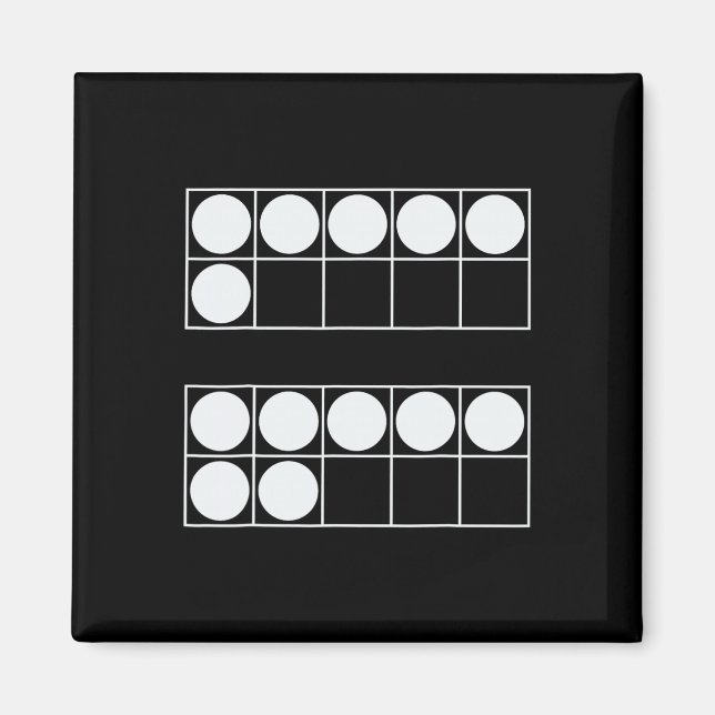 Funny 6 7 Number Math Teachers Students Six Seven  Magnet (Framsidan)