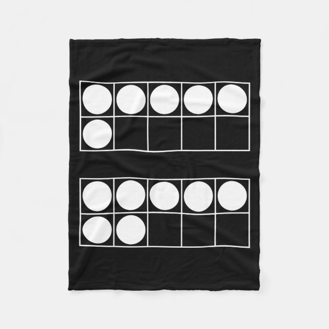 Funny 6 7 Number Teachers Students Six Seven Meme  Fleecefilt (Framsidan)