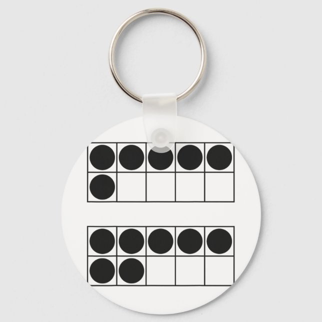 Funny 6 7 Number Teachers Students Six Seven Meme  Nyckelring (Framsida)