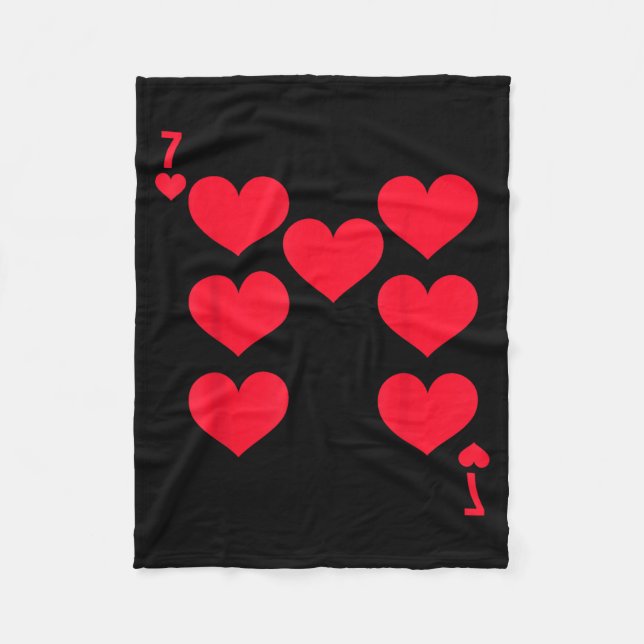 Funny 6 7 Of Hearts Matching 67 Meme Couple Valent Fleecefilt (Framsidan)