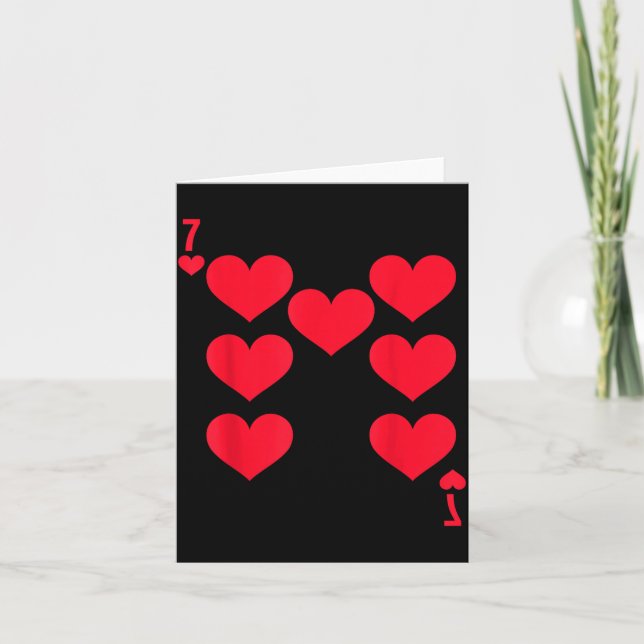 Funny 6 7 Of Hearts Matching 67 Meme Couple Valent Kort (Framsida)