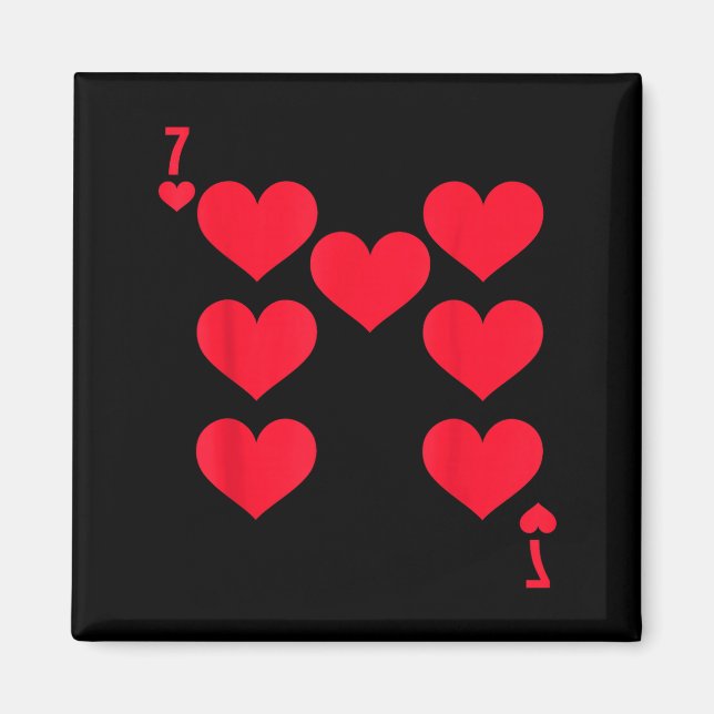 Funny 6 7 Of Hearts Matching 67 Meme Couple Valent Magnet (Framsidan)