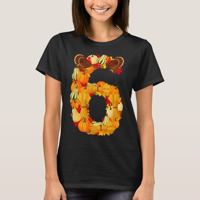 Funny 6 7 Six Seven Meme Couple Thanksgiving Turke T Shirt (Framsida)