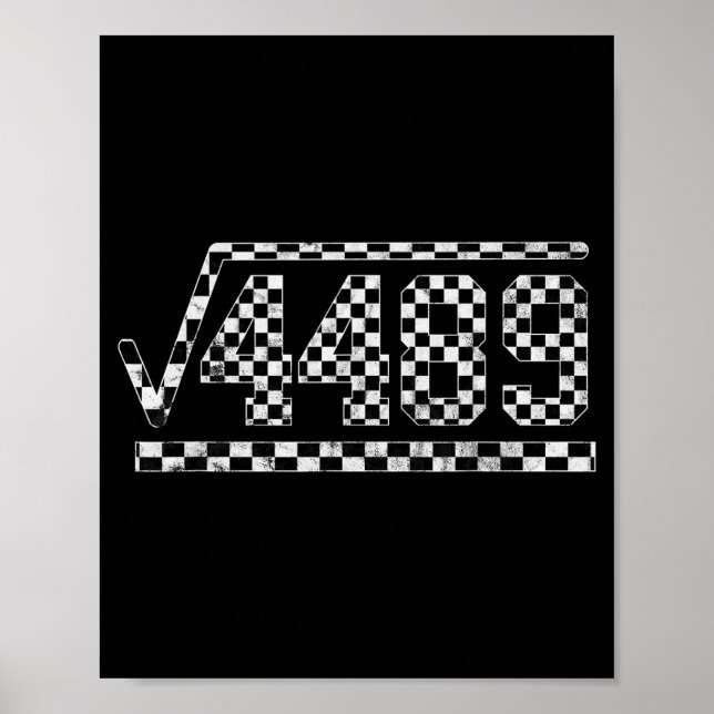 Funny 6 7 Square Root Of 4489 Slang Math Teacher  Poster (Framsidan)