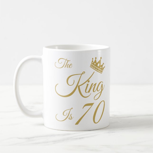 Funny 70:e födelsedag För manar Kaffemugg (Vänster)