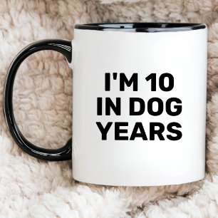 Funny 70:e födelsedagen 10:e i Hund Hundälskare Mugg