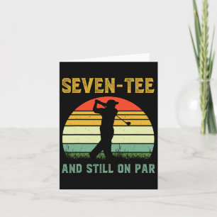 Funny 70:e födelsedagen Golf Pun Golfing 70-årig G Kort