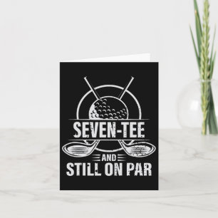 Funny 70:e födelsedagen Golf Pun Golfing 70-årig G Kort