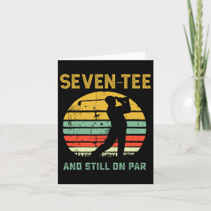Funny 70:e födelsedagen Golf Pun Golfing 70-årig G Kort