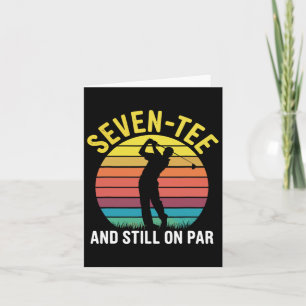 Funny 70:e födelsedagen Golf Pun Golfing 70-årig G Kort