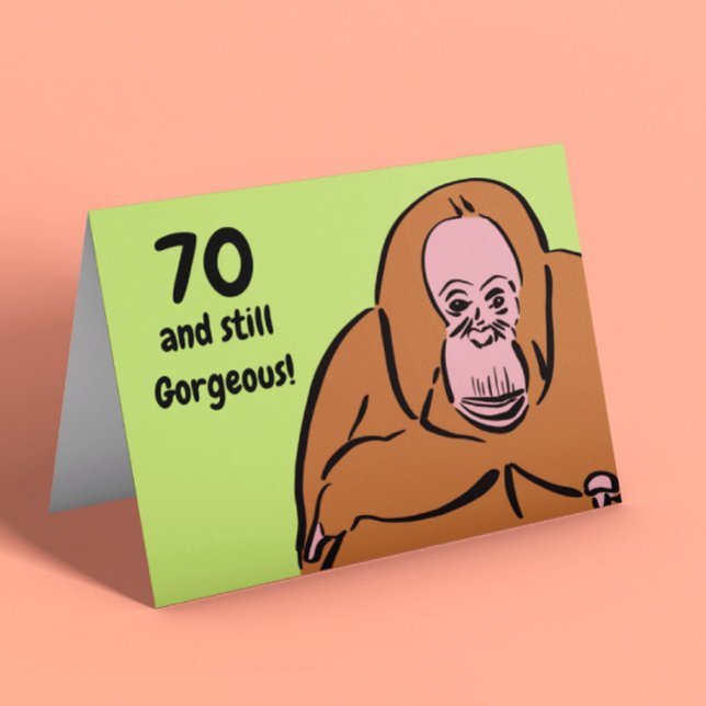 Funny 70:e födelsedagen kort (Skapare uppladdad)