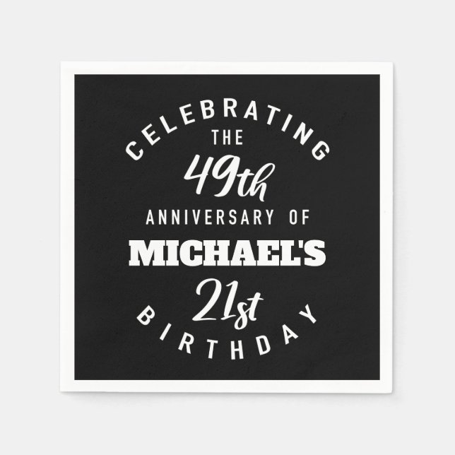 Funny 70:e födelsedagsdagen Personlig Pappersservett (Framsidan)