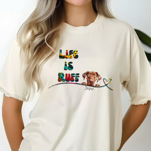 Funny 70:s färgstarka, anpassade Retro Weimaraner- T Shirt