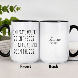 Funny 70th Birthday Celebration Mug Gift Mugg