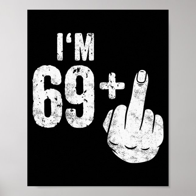 Funny 70th Birthday  Poster (Framsidan)