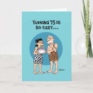 Funny 75:e Birthday Kort