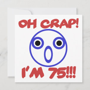 Funny 75:e Birthday Kort