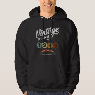 Funny 76-årig Vintage 1949 76:e födelsedagspresent Hoodie