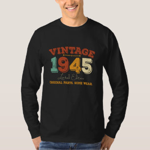 Funny 80-årig 1945-Vintages 80:e födelsedagsgåva T Shirt