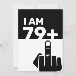 Funny 80:e födelsedagsgåva, 79 Plus en Inbjudningar
