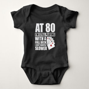 Funny 80:e födelsedagsspelaren 80 år gammal t shirt
